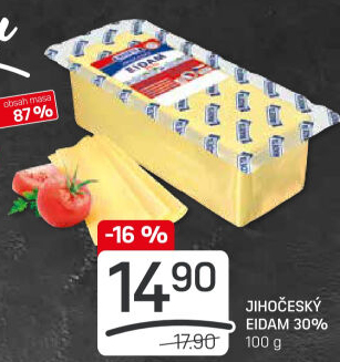 Sýr Eidam Jihočeský 30% Madeta