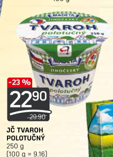 Tvaroh polotučný Jihočeský Madeta