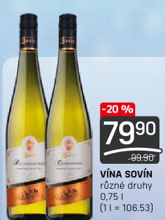 Vína Vinný sklep Sovín