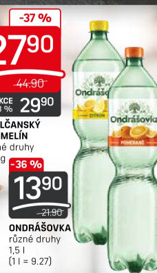 Voda ochucená Ondrášovka