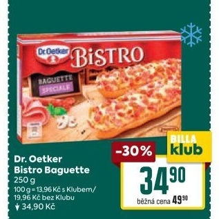 Bageta k rozpečení mražená Bistro Dr. Oetker