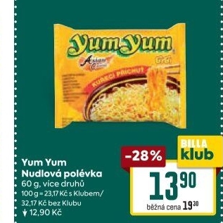 Instantní polévka YumYum