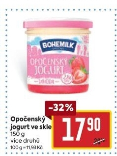 Jogurt ochucený Opočenský Bohemilk