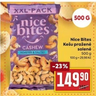 Kešu pražené Nice Bites