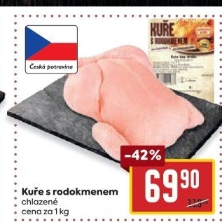 Kuře s rodokmenem Vodňanské kuře
