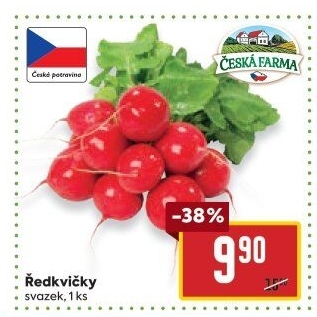 Ředkvičky svazek Česká farma