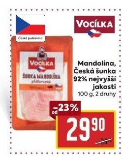 Šunka nejvyšší jakosti Mandolína Vocílka