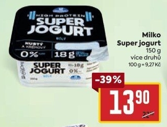 Super jogurt High protein 0% Milko