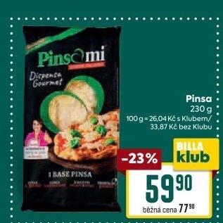 Těsto na pinsu Pinsami