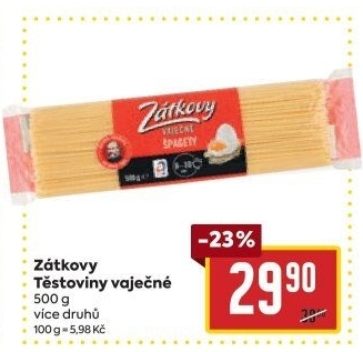 Těstoviny vaječné Zátkovy