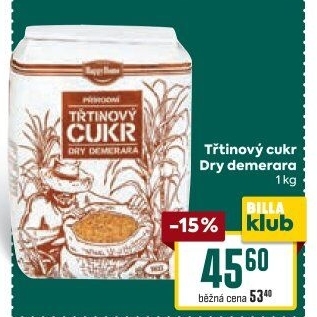 Třtinový cukr Dry Demerara HappyHome
