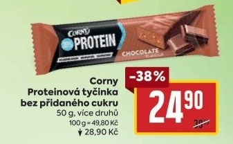 Tyčinka se sníženým obsahem cukru Protein Corny