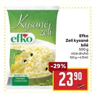 Zelí bílé kysané Efko