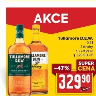 Whiskey irská Tullamore Dew