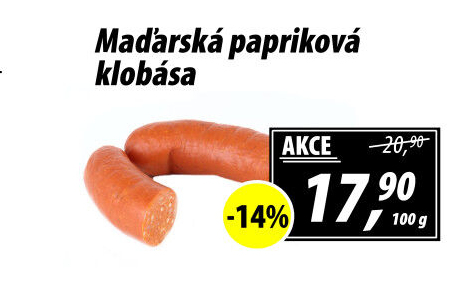 Maďarská papriková klobása