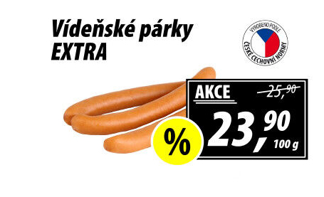 Párky vídeňské extra