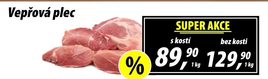 Vepřová plec s kostí