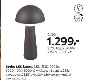 STOLNÍ LED LAMPA