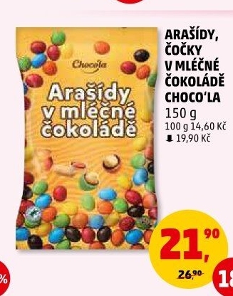 Arašídy v čokoládě Choco'