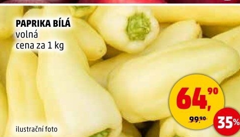 Paprika bílá