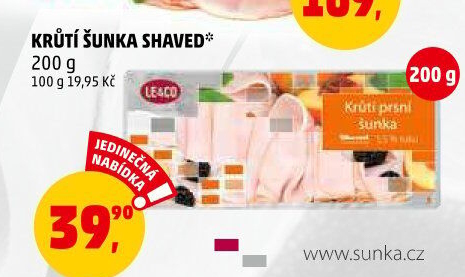 Šunka krůtí LE&amp