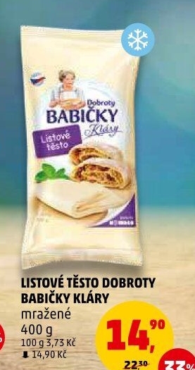 Těsto listové mražené Dobroty babičky Kláry