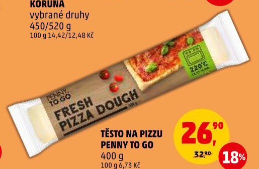 Těsto na pizzu Penny To Go