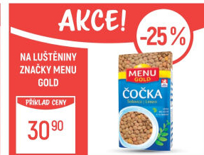 Čočka velkozrnná Menu Gold