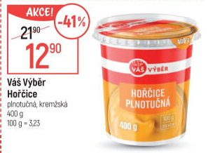 Hořčice plnotučná Váš Výběr