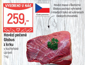 Hovězí pečeně z krku Globus