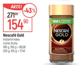 Instantní káva Nescafé Gold Original