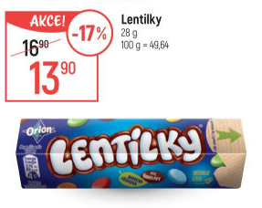 Lentilky Orion