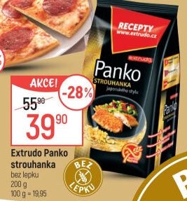 Panko strouhanka bez lepku Extrudo