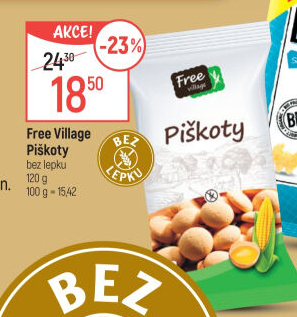 Piškoty bez lepku Free Village
