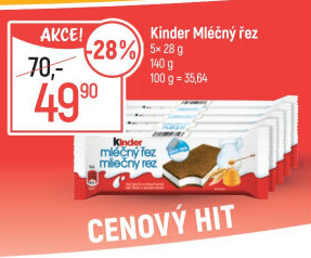 Řez mléčný Kinder