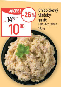 Salát vlašský chlebíčkový