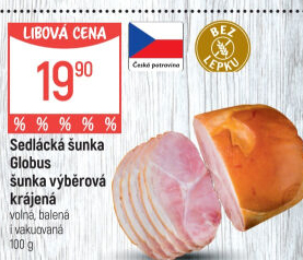 Šunka sedlácká výběrová Globus
