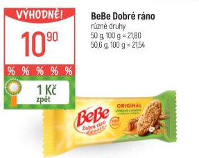 Sušenky BeBe Dobré ráno Opavia
