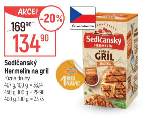 Sýr Hermelín na gril Sedlčanský