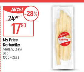 Sýr korbáčky My price