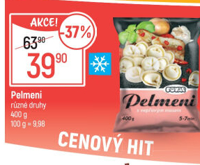 Těstoviny plněnémražené Pelmeni Povar