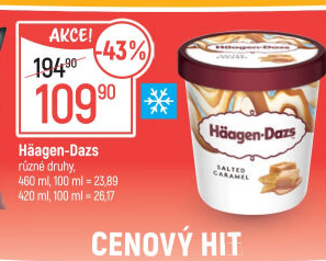 Zmrzlina v kelímku Häagen-Dazs