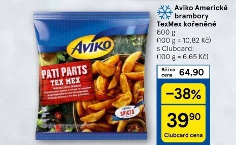 Brambory americké mražené Aviko