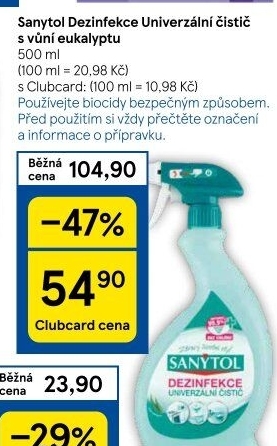 Dezinfekční univerzální čistič ve spreji Sanytol