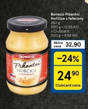 Hořčice s feferony Pikantní Boneco