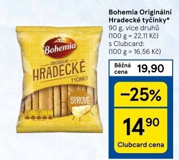 Hradecké tyčinky Bohemia