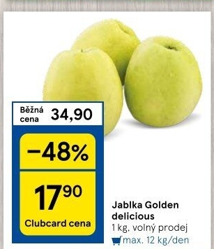 Jablka Golden Delicious