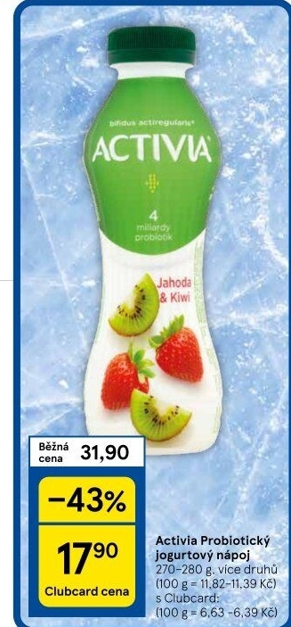 Jogurtový nápoj Activia Danone