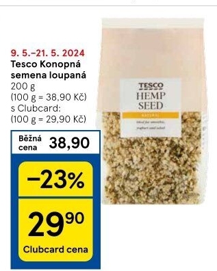 Konopná semínka Tesco