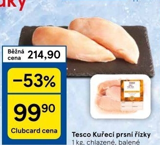 Kuřecí prsní řízky Tesco